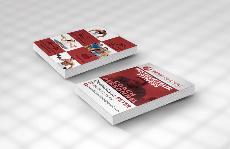 creation impression carte de visite coach sport nice